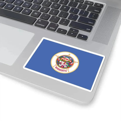 Flag of Minnesota 1983-2024 (United States) STICKER Vinyl Kiss-Cut Decal - The Sticker Space