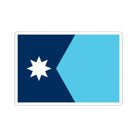 Flag of Minnesota 3-2 (United States) STICKER Vinyl Kiss-Cut Decal 2 Inch White - The Sticker Space