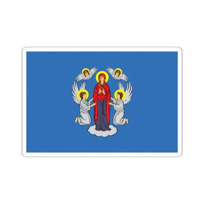 Flag of Minsk Belarus (Belarus) STICKER Vinyl Kiss-Cut Decal 2 Inch White - The Sticker Space