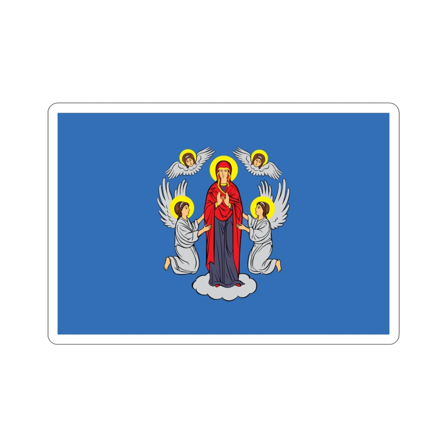 Flag of Minsk Miensk Russia STICKER Vinyl Die-Cut Decal-3 Inch-The Sticker Space