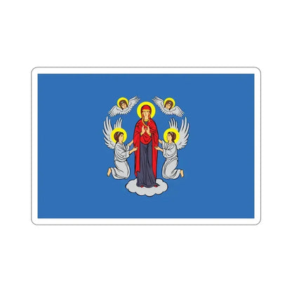 Flag of Minsk  Miensk Russia STICKER Vinyl Die-Cut Decal 4 Inch - The Sticker Space