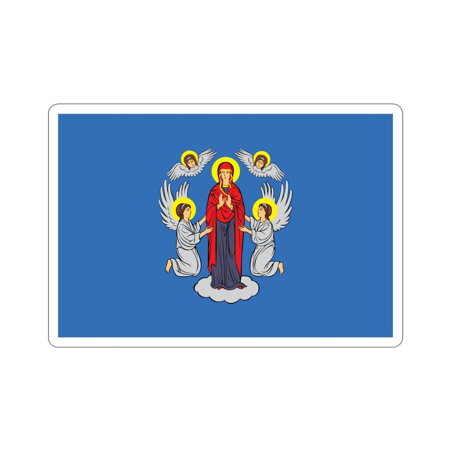 Flag of Minsk Miensk Russia STICKER Vinyl Die-Cut Decal-6 Inch-The Sticker Space