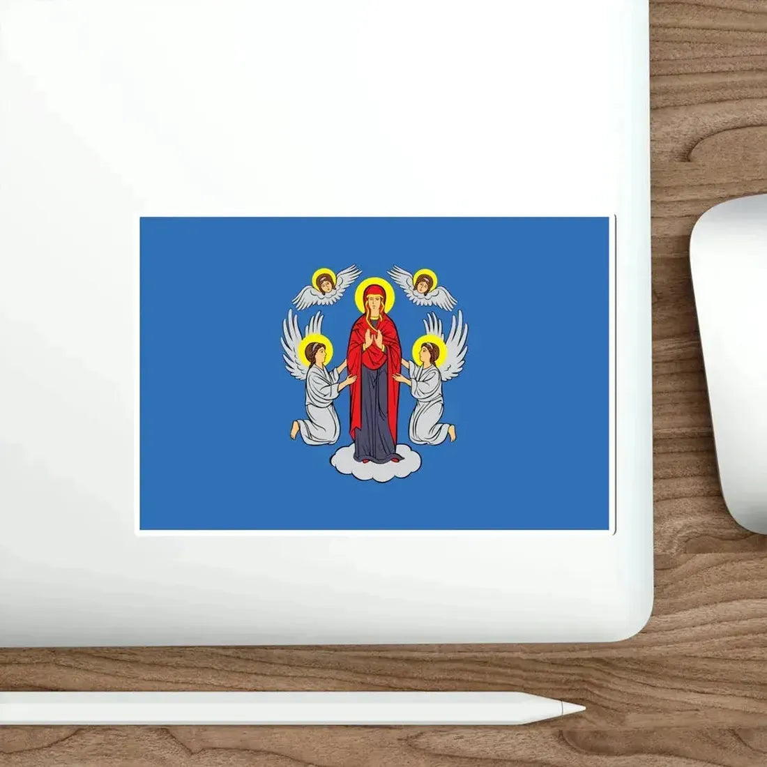 Flag of Minsk  Miensk Russia STICKER Vinyl Die-Cut Decal - The Sticker Space