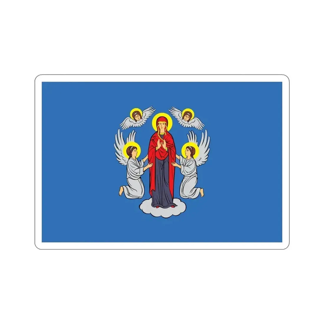 Flag of Minsk  Miensk Russia STICKER Vinyl Die-Cut Decal - The Sticker Space