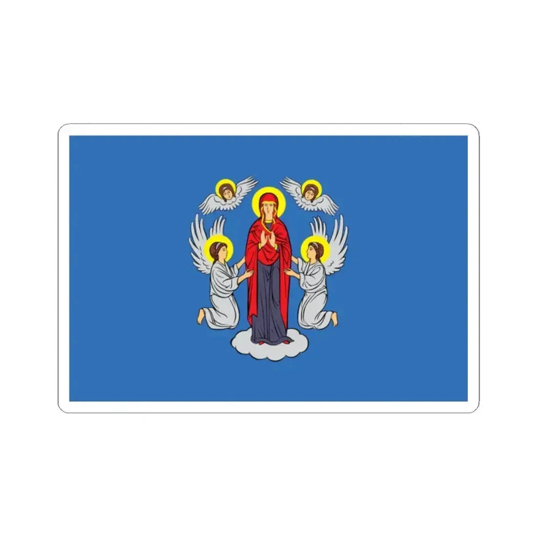 Flag of Minsk  Miensk Russia - STICKER Vinyl Kiss-Cut Decal - The Sticker Space