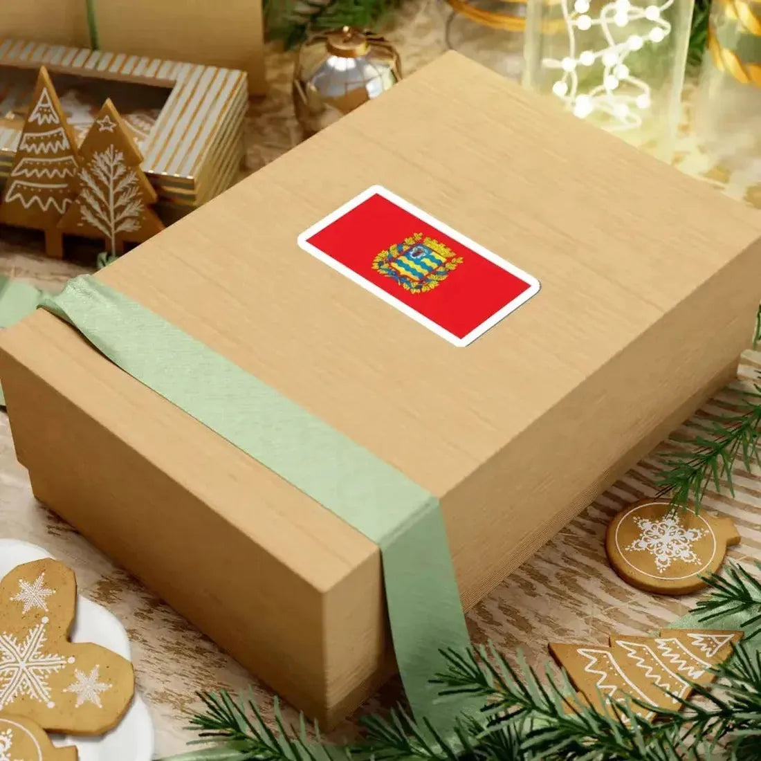 Flag of Minsk Voblast (Belarus) STICKER Vinyl Kiss-Cut Decal - The Sticker Space