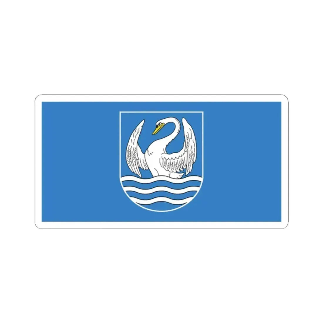 Flag of Miory (Belarus) STICKER Vinyl Kiss-Cut Decal 2 Inch White - The Sticker Space