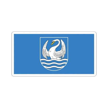 Flag of Miory (Belarus) STICKER Vinyl Kiss-Cut Decal 3 Inch White - The Sticker Space