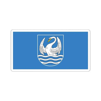 Flag of Miory (Belarus) STICKER Vinyl Kiss-Cut Decal 4 Inch White - The Sticker Space