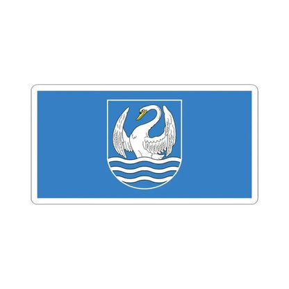 Flag of Miory (Belarus) STICKER Vinyl Kiss-Cut Decal 6 Inch White - The Sticker Space