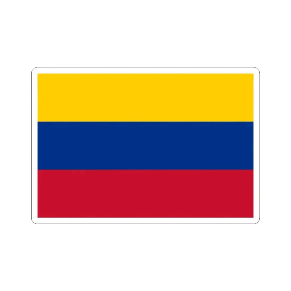 Flag of Miranda (Colombia) STICKER Vinyl Kiss-Cut Decal 3 Inch White - The Sticker Space