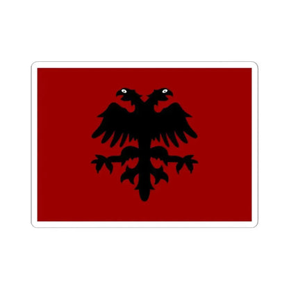 Flag of Mirdita Republic (Albania) STICKER Vinyl Kiss-Cut Decal 2 Inch White - The Sticker Space