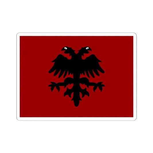Flag of Mirdita Republic (Albania) STICKER Vinyl Kiss-Cut Decal 2 Inch White - The Sticker Space