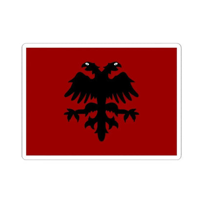 Flag of Mirdita Republic (Albania) STICKER Vinyl Kiss-Cut Decal 3 Inch White - The Sticker Space
