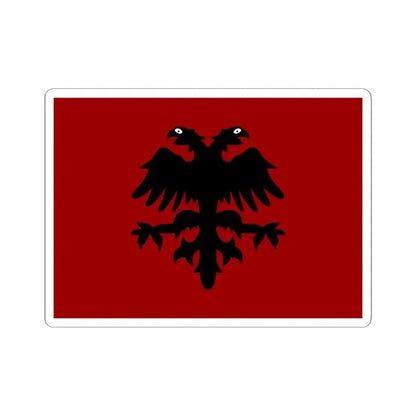Flag of Mirdita Republic (Albania) STICKER Vinyl Kiss-Cut Decal 4 Inch White - The Sticker Space