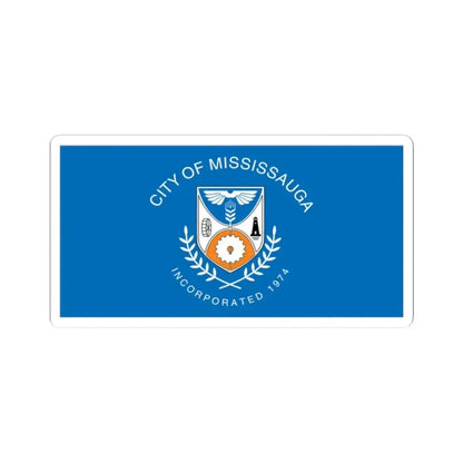 Flag of Mississauga Ontario (Canada) STICKER Vinyl Kiss-Cut Decal 2 Inch White - The Sticker Space