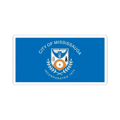 Flag of Mississauga Ontario (Canada) STICKER Vinyl Kiss-Cut Decal 6 Inch White - The Sticker Space