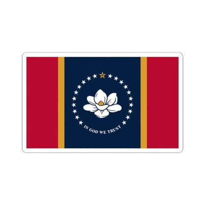 Flag of Mississippi (United States) STICKER Vinyl Kiss-Cut Decal 2 Inch White - The Sticker Space