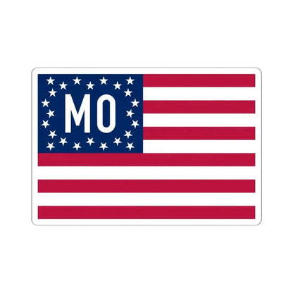Flag of Missouri 1909 Proposal (United States) STICKER Vinyl Kiss-Cut Decal 6 Inch White - The Sticker Space