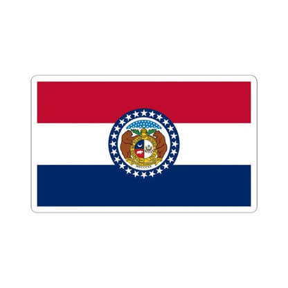 Flag of Missouri (United States) STICKER Vinyl Kiss-Cut Decal 3 Inch White - The Sticker Space