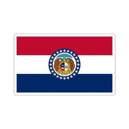 Flag of Missouri (United States) STICKER Vinyl Kiss-Cut Decal 4 Inch White - The Sticker Space