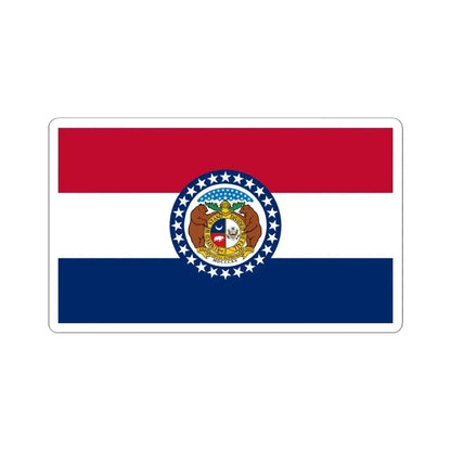 Flag of Missouri (United States) STICKER Vinyl Kiss-Cut Decal 6 Inch White - The Sticker Space