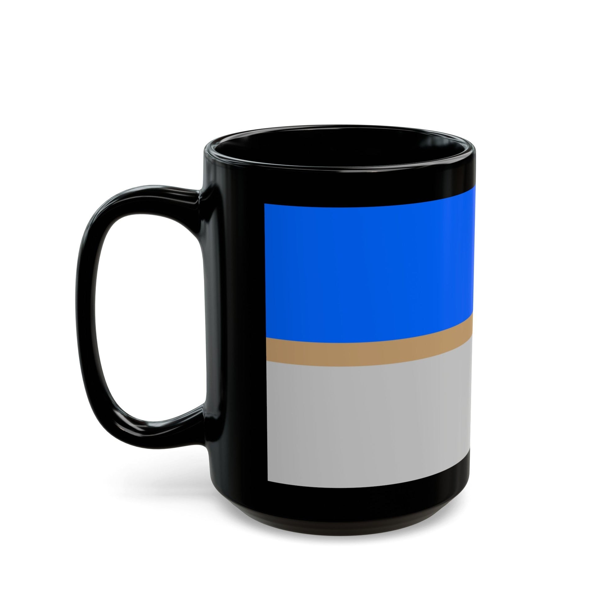 Flag of Mistissini Canada - Black Coffee Mug-The Sticker Space