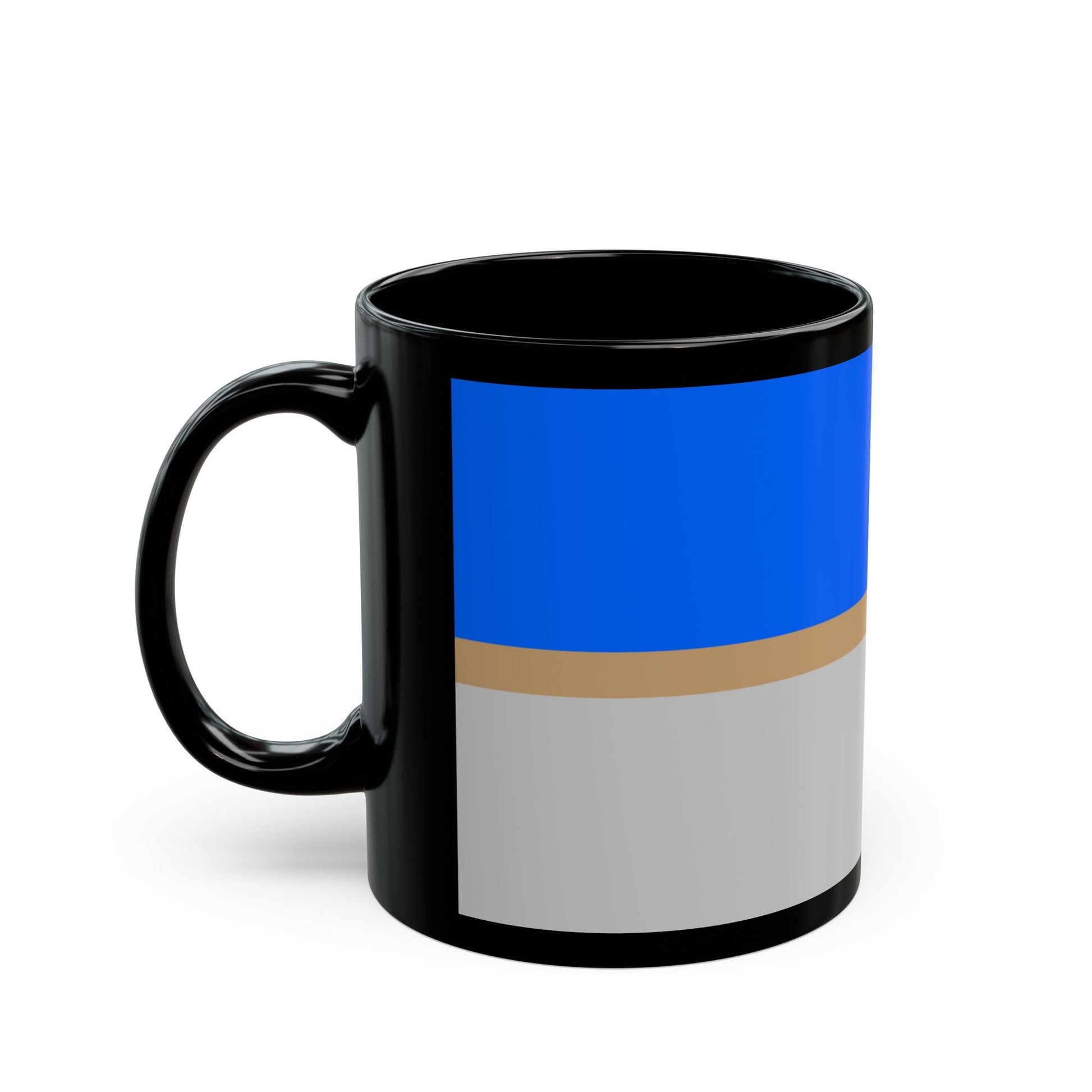 Flag of Mistissini Canada - Black Coffee Mug-The Sticker Space