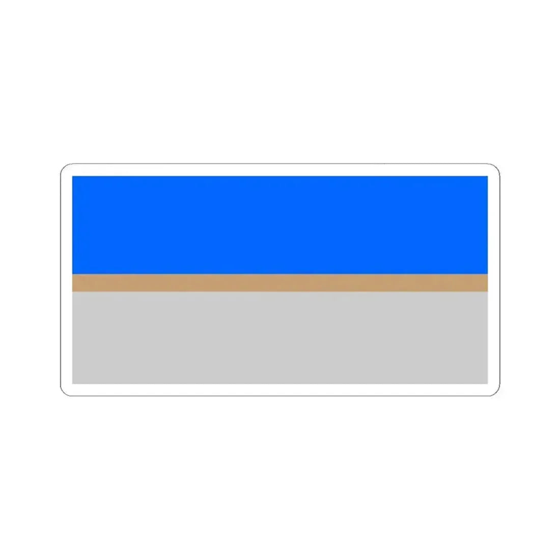 Flag of Mistissini (Canada) STICKER Vinyl Kiss-Cut Decal 4 Inch White - The Sticker Space