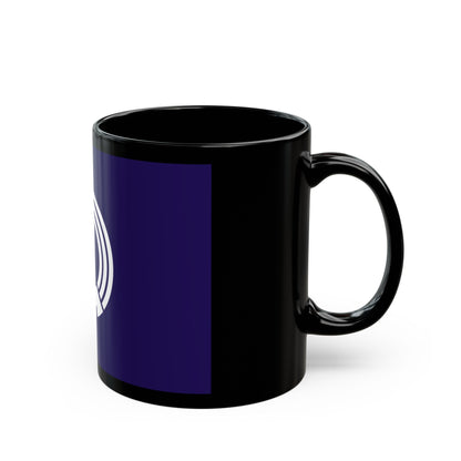 Flag of Mitaka Tokyo Japan - Black Coffee Mug-The Sticker Space