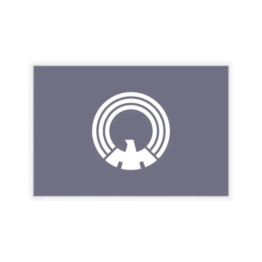 Flag of Mitaka Tokyo Japan - STICKER Vinyl Kiss-Cut Decal 2 Inch Transparent - The Sticker Space