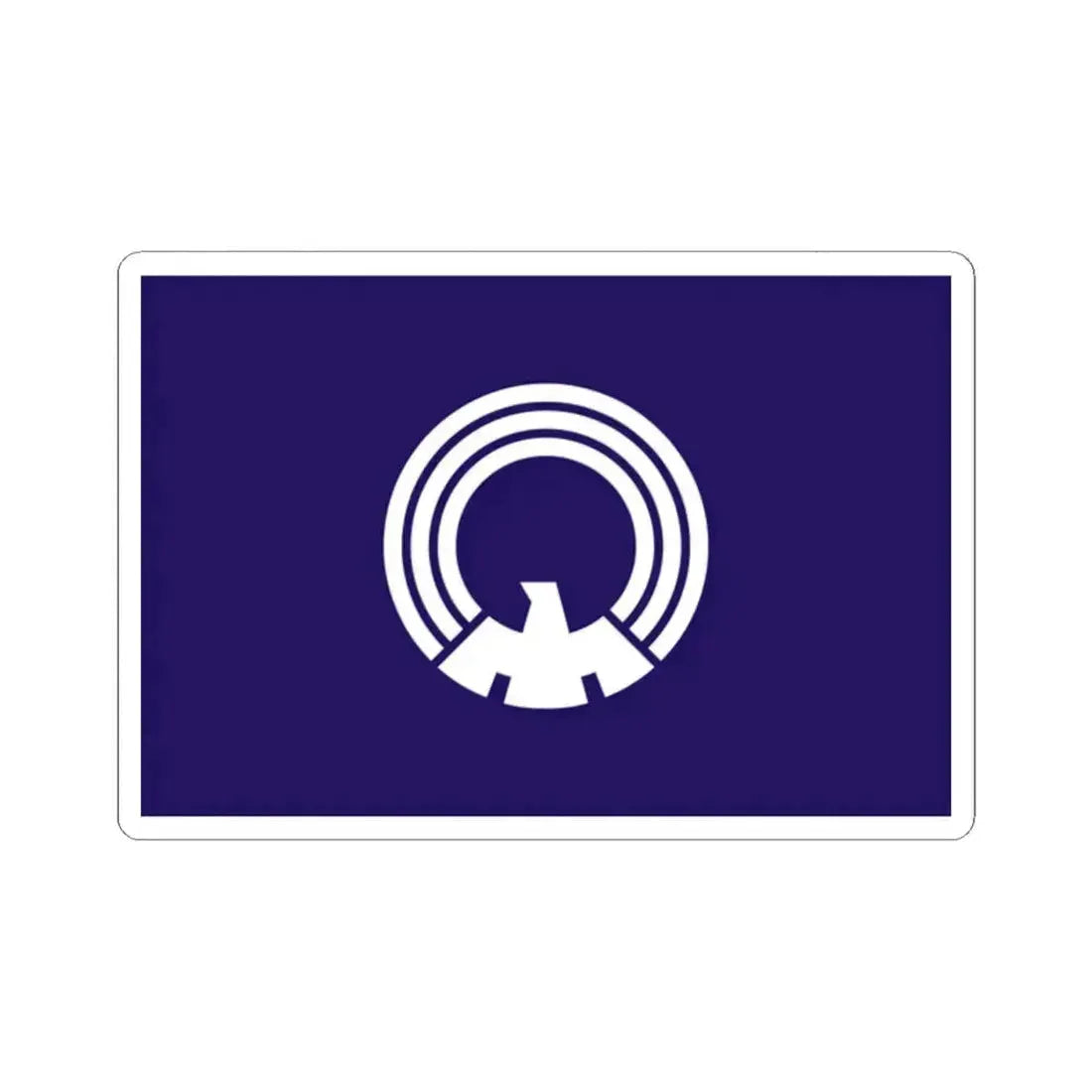 Flag of Mitaka Tokyo Japan - STICKER Vinyl Kiss-Cut Decal 2 Inch White - The Sticker Space