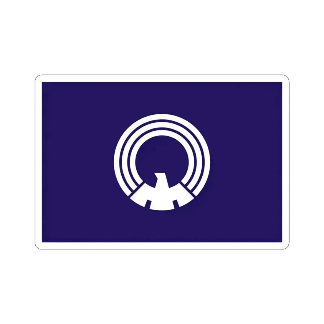 Flag of Mitaka Tokyo Japan - STICKER Vinyl Kiss-Cut Decal 3 Inch White - The Sticker Space