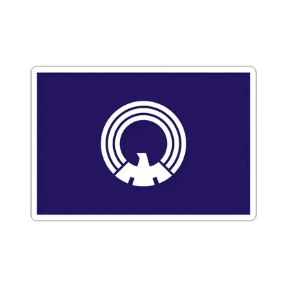 Flag of Mitaka Tokyo Japan - STICKER Vinyl Kiss-Cut Decal 3 Inch White - The Sticker Space