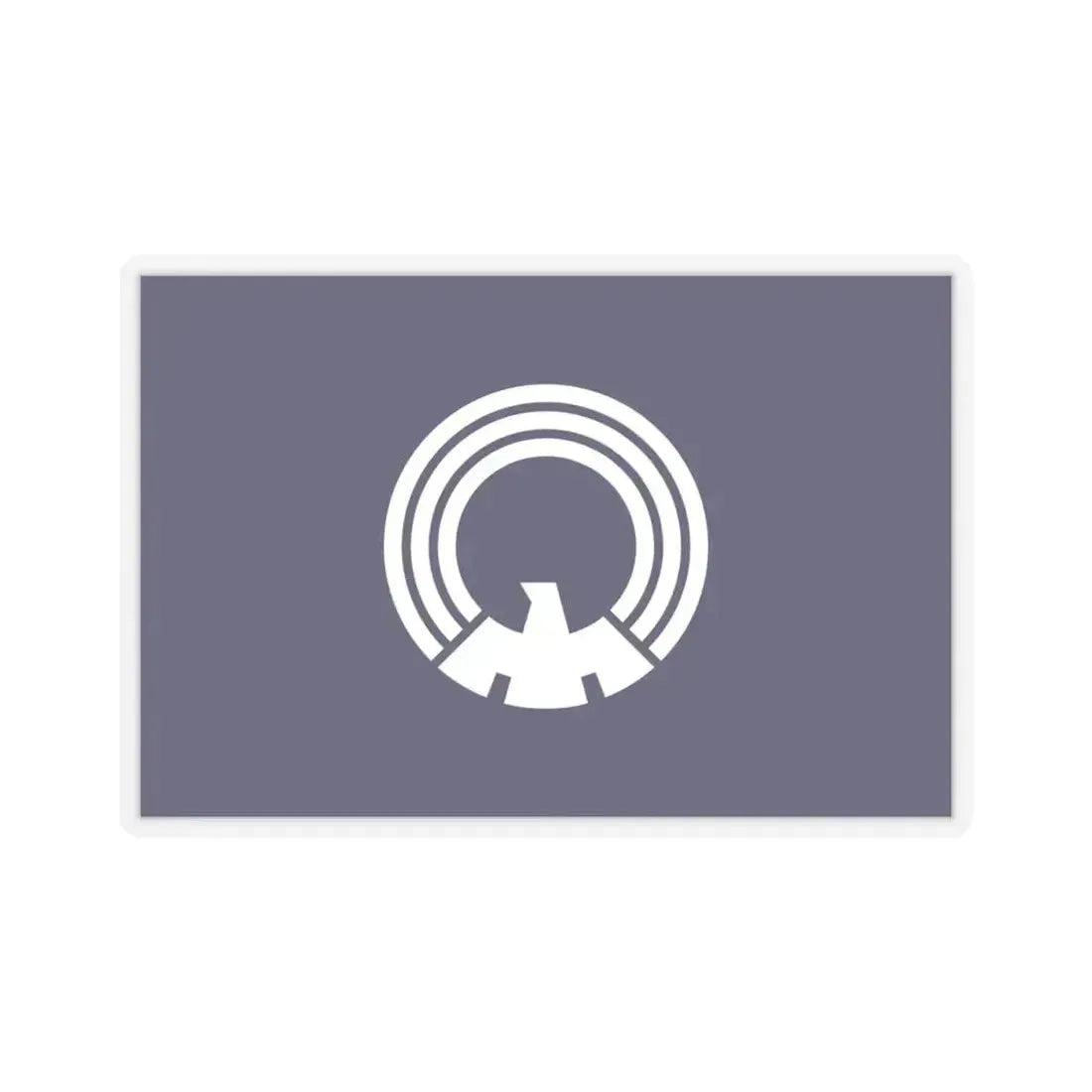 Flag of Mitaka Tokyo Japan - STICKER Vinyl Kiss-Cut Decal 4 Inch Transparent - The Sticker Space