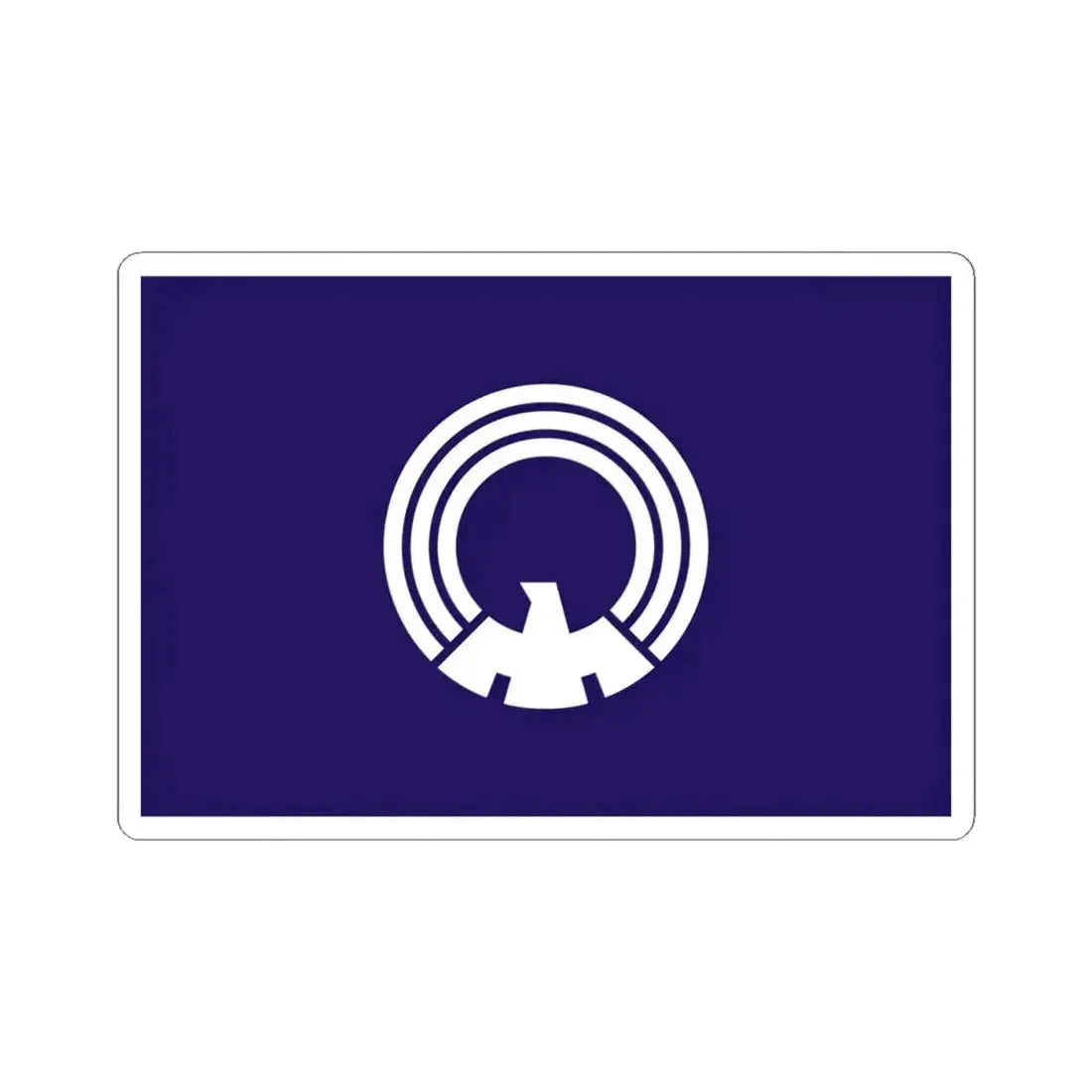 Flag of Mitaka Tokyo Japan - STICKER Vinyl Kiss-Cut Decal 4 Inch White - The Sticker Space