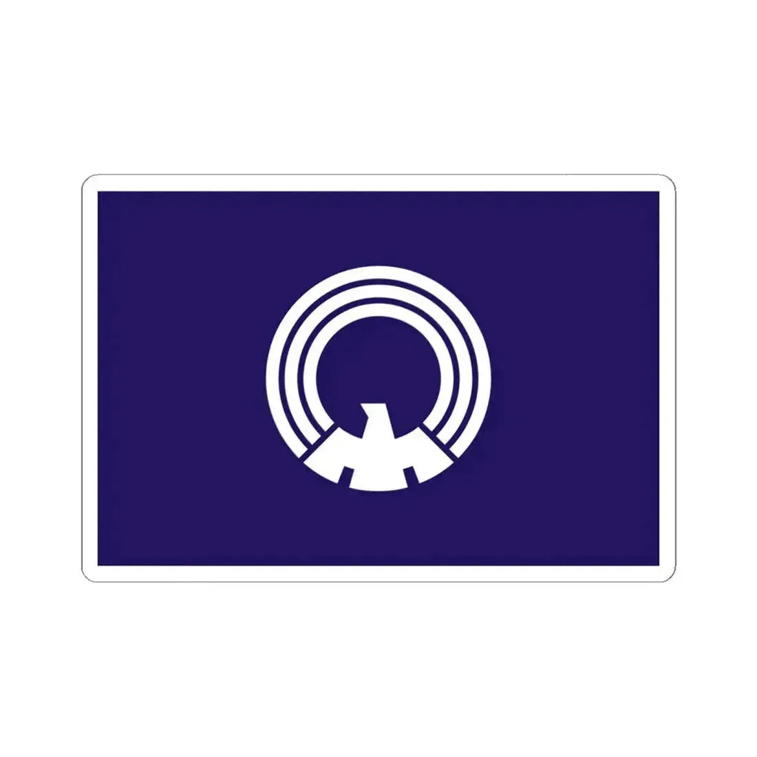 Flag of Mitaka Tokyo Japan - STICKER Vinyl Kiss-Cut Decal 6 Inch White - The Sticker Space