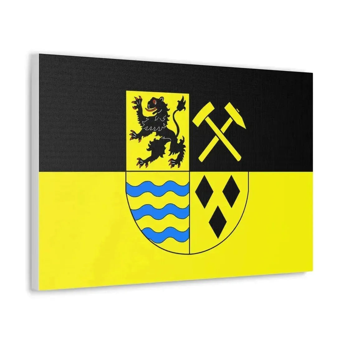 Flag of Mittelsachsen Germany - Canvas Wall Art - The Sticker Space