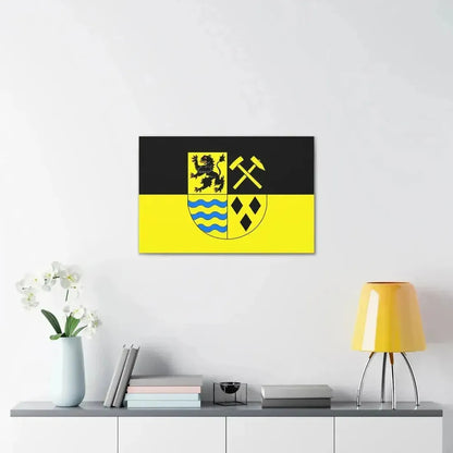 Flag of Mittelsachsen Germany - Canvas Wall Art - The Sticker Space