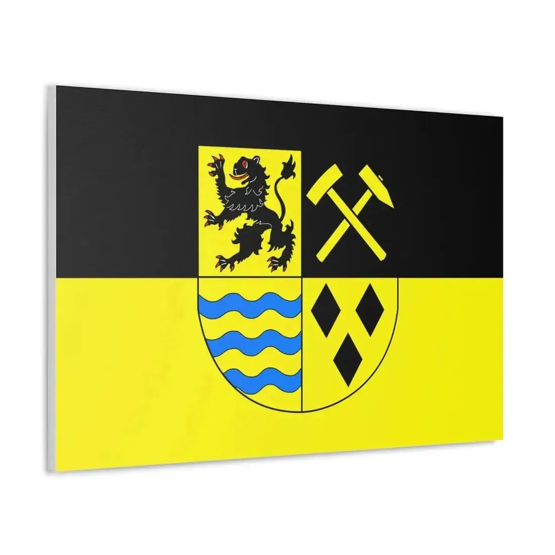 Flag of Mittelsachsen Germany - Canvas Wall Art - The Sticker Space