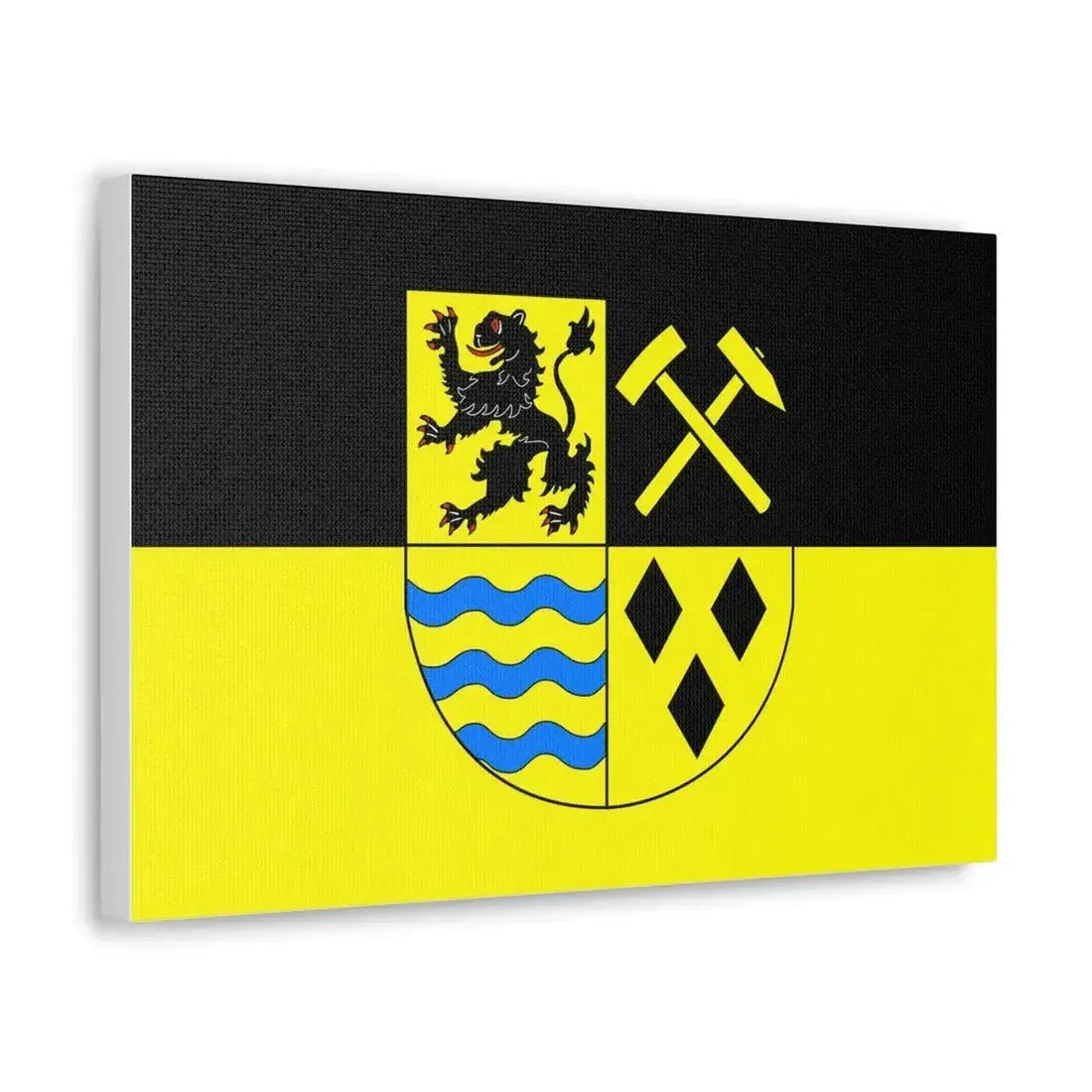 Flag of Mittelsachsen Germany - Canvas Wall Art - The Sticker Space