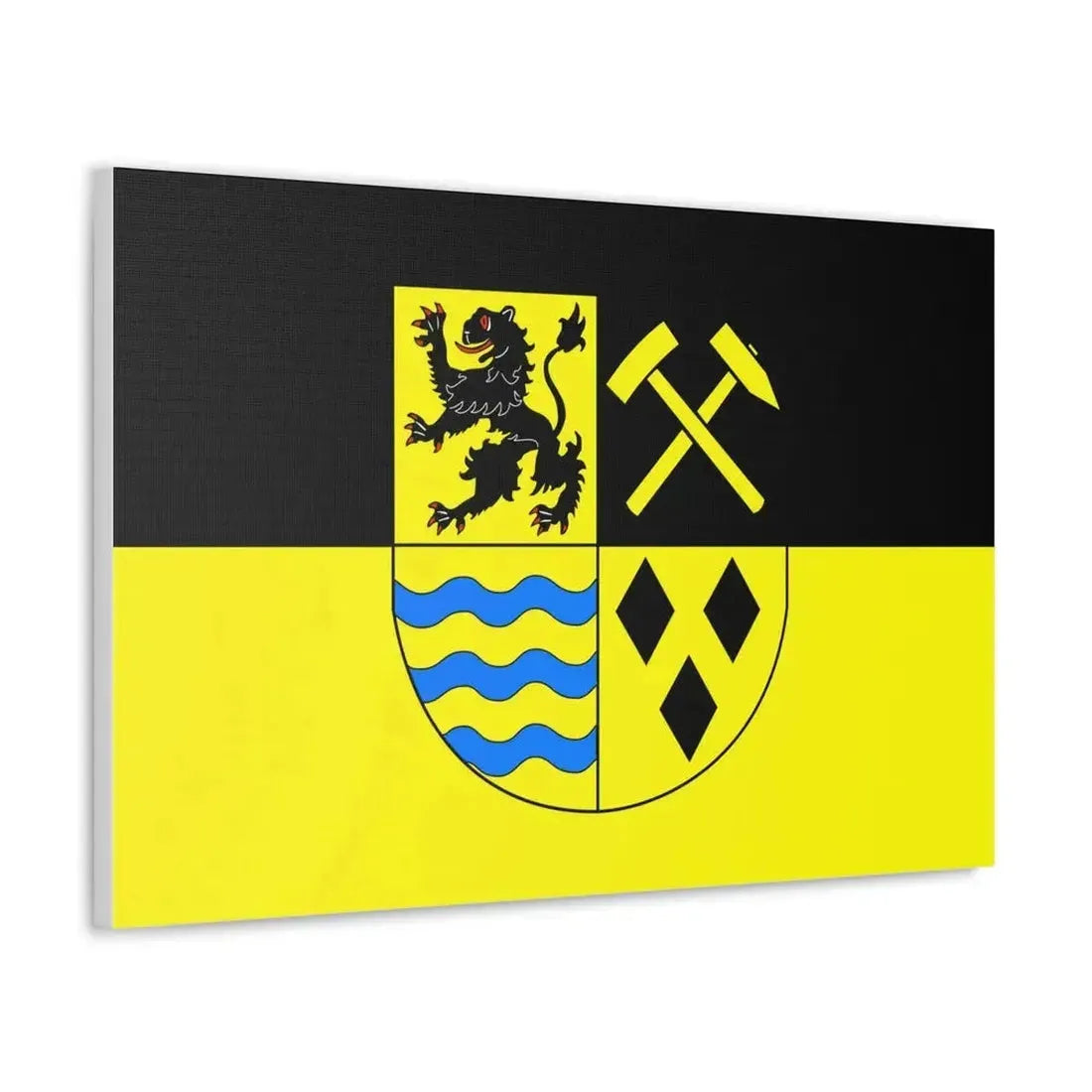 Flag of Mittelsachsen Germany - Canvas Wall Art - The Sticker Space