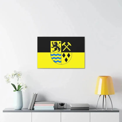 Flag of Mittelsachsen Germany - Canvas Wall Art - The Sticker Space