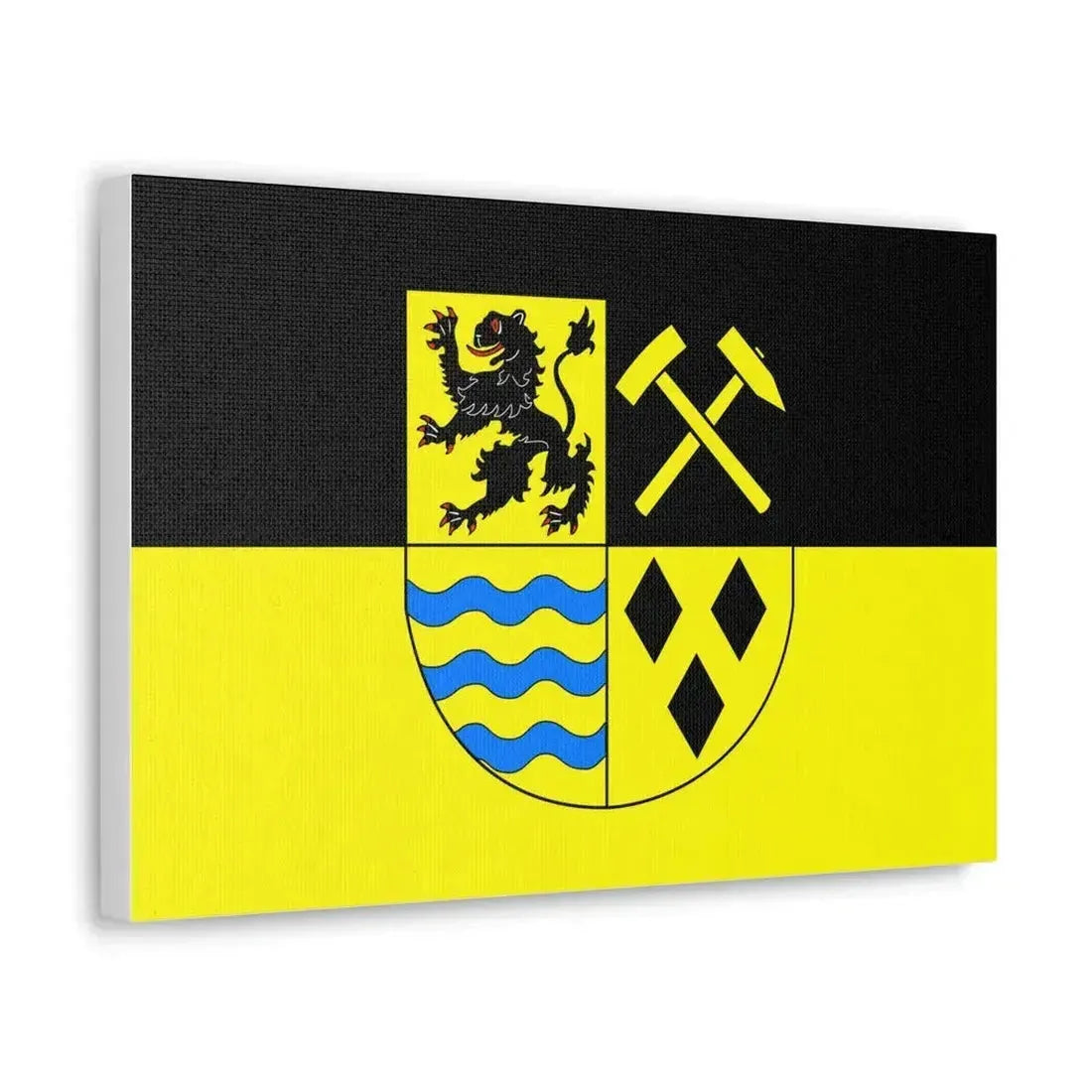 Flag of Mittelsachsen Germany - Canvas Wall Art - The Sticker Space
