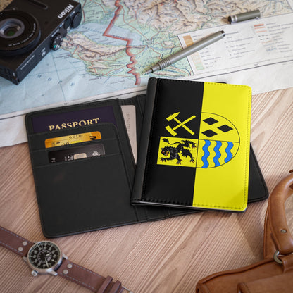 Flag of Mittelsachsen Germany - Passport Holder-3.9" x 5.8"-The Sticker Space