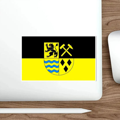 Flag of Mittelsachsen Germany STICKER Vinyl Die-Cut Decal - The Sticker Space