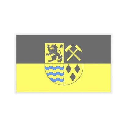 Flag of Mittelsachsen Germany - STICKER Vinyl Kiss-Cut Decal 2 Inch Transparent - The Sticker Space