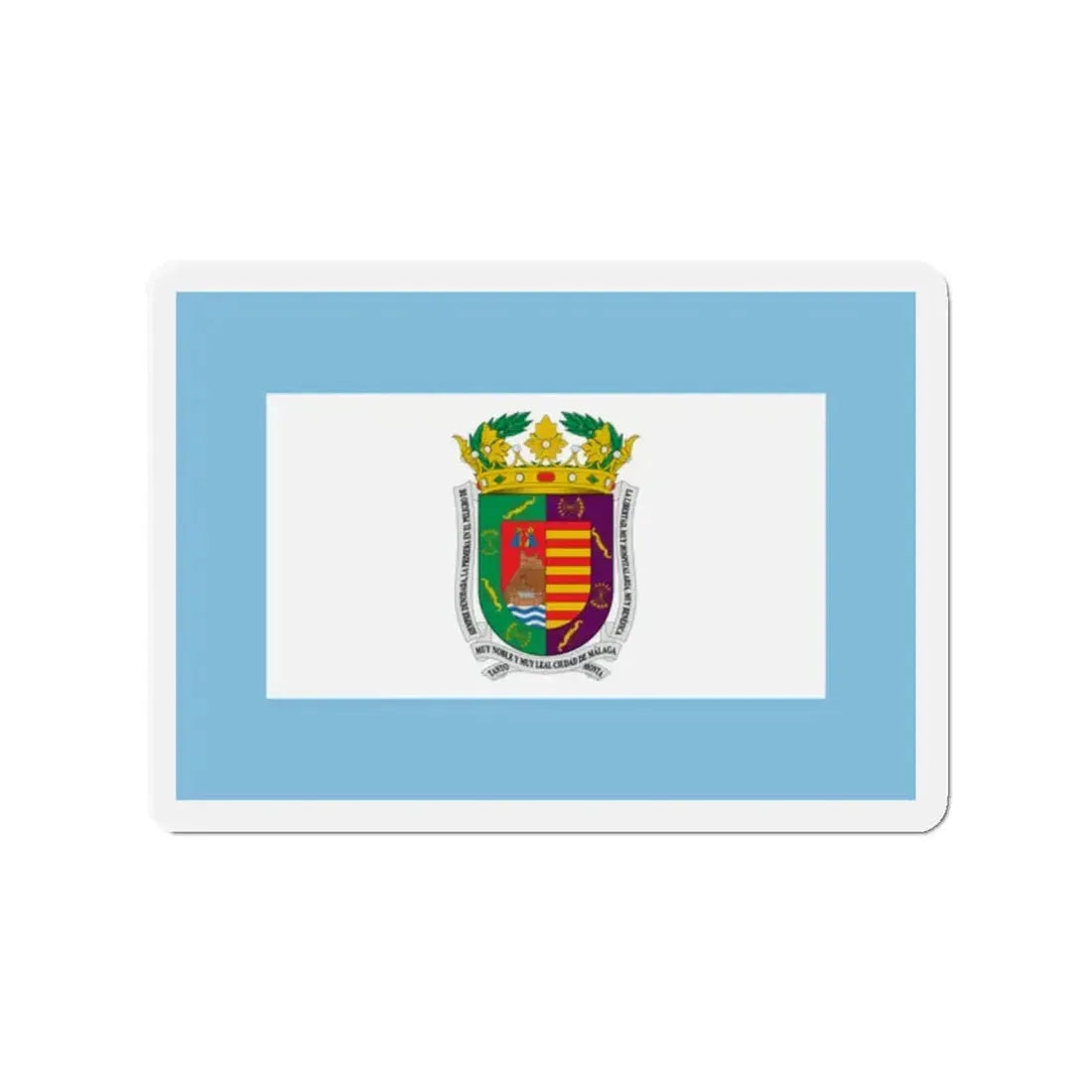 Flag of Málaga Spain - Refrigerator Magnet 2 Inch - The Sticker Space