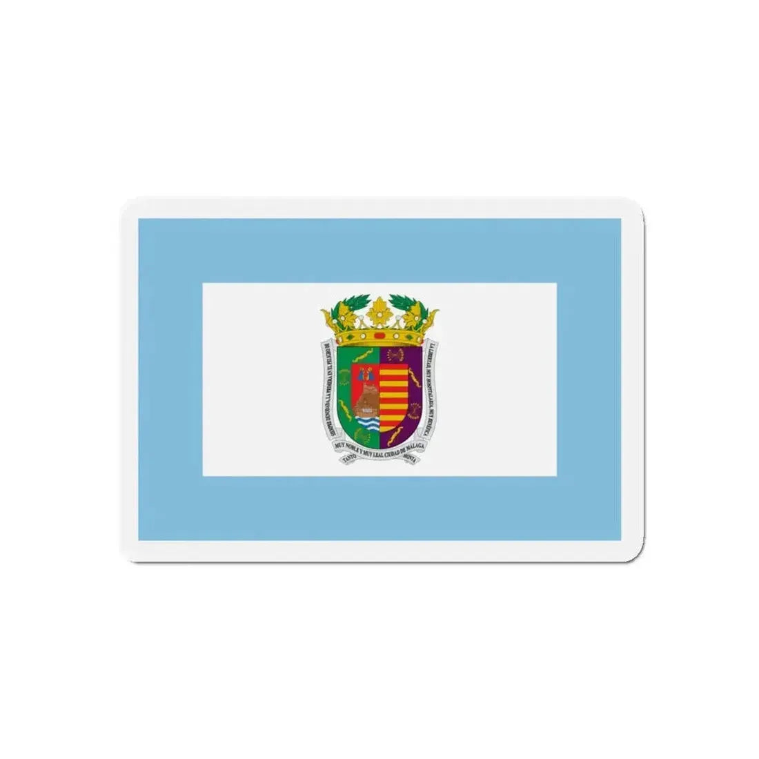 Flag of Málaga Spain - Refrigerator Magnet - The Sticker Space