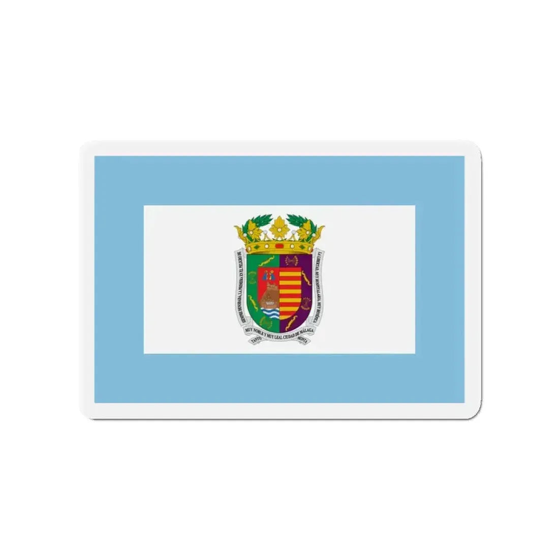 Flag of Málaga Spain - Refrigerator Magnet - The Sticker Space